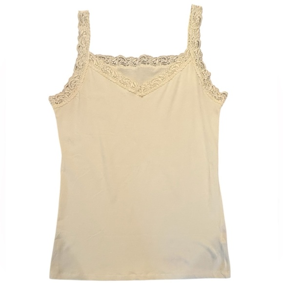NWOT steve Lace Trim Cream Camisole Size Large - Picture 1 of 7